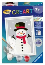 CreArt, Malen nach Zahlen Kinder - Schneemann Snowy