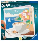 CreArt, Malen nach Zahlen Adults Trend - Cappuccino in Positano