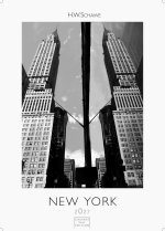 New York schwarz-weiss Kalender 2027 - Wandkalender | Fotokalender Nordamerika 59x42cm Grosses Format - Eleganter Schwarz-Weiß-Print mit beeindruckend