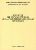 Geschichte der Editionsverfahren vom Altertum bis zur Gegenwart im Überblick