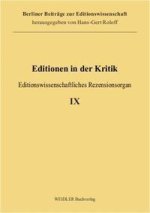 Editionen in der Kritik 9