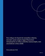 Pars Reliqua As-Sojutii de Nominibus Relativis, Inscripti ..., Quam Auspice ... Legati Warneriani Interperprete Ex Tribus Codicibus Manuscriptis, Cum