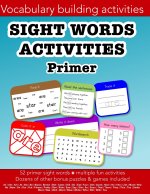 Sight Words Primer vocabulary building activities