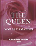 The Queen, inspirational coloring book