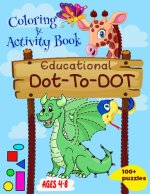 Educational Dot-To-Dot Coloring & Activity Book