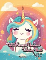 Cute Kawaii Unicorns Coloring Book Volume 3