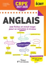 CRPE 2027-2028 -  Anglais : 200 fiches et mind map pour se remettre à niveau  - Epreuve écrite d'admissibilité M2/L3