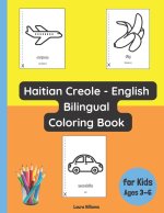 Haitian Creole - English Bilingual Coloring Book for Kids Ages 3 - 6