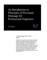 An Introduction to Principles of Pavement Drainage for Professional Engineers
