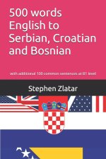 500 words English to Serbian, Croatian and Bosnian