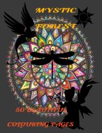 MYSTIC FOREST MANDALA COLORING PAGES