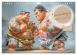 Sumoringer - Humorvolle Karikaturen (Wandkalender 2027 DIN A4 quer), CALVENDO Monatskalender