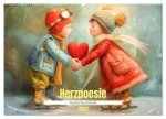 Herzpoesie - Digitale Kunstwerke (Wandkalender 2027 DIN A2 quer), CALVENDO Monatskalender