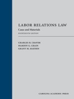 LABOR RELATIONS LAW:CASES+MATERIALS
