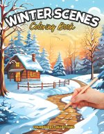 Winter Scenes Coloring Book