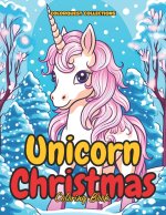 Unicorn Christmas Coloring Book