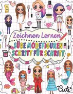 zeichnen lernen süße Modefiguren