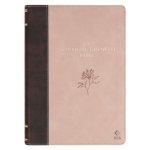 The Spiritual Growth Bible, Study Bible, NLT - New Living Translation Holy Bible, Vegan Leather, Brown/Pink Two-Tone