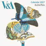 V&a: Butterflies by E.A. Séguy Mini Wall Calendar 2027 (Art Calendar)