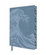Katsushika Hokusai: The Great Wave 2027 Artisan Art Vegan Leather Diary Planner - Page to View with Notes