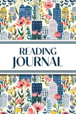 Reading Journal (Cozy Blue Cityscape with Pink Wildflowers)