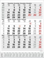 3-Monats-Planer Comfort Grau 2027