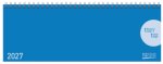 Tischquerkalender Classic Colourlux blau 2027