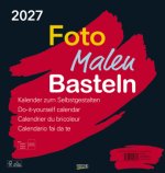 Foto-Malen-Basteln Bastelkalender schwarz groß 2027