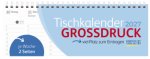 Tischquerkalender Großdruck 2027