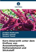 Korn-Amaranth unter dem Einfluss von Aussaatzeitpunkt, Reihenabstand und Stickstoff