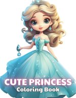 Cute Princess Coloring Book For Kids
