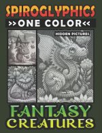 Spiroglyphics One Color Hidden Pictures Fantasy Creatures