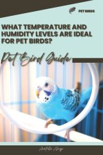 What temperature and humidity levels are ideal for pet birds?