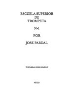 ESCUELA SUPERIOR DE TROMPETA N-1 POR JOSE PARDAL