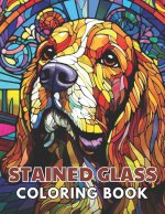 Stained Glass Dog Coloring Book