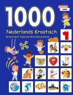 1000 Nederlands Kroatisch Geïllustreerd Tweetalig Woordenschatboek (Zwart-Wit Editie)