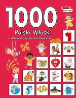 1000 Polski Włoski Ilustrowane Dwujęzyczne Słownictwo (Wydanie Czarno-Białe)