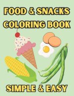 Food and Snacks Coloring Book