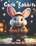 Cute Rabbits Coloring Book For Kids