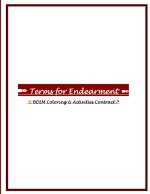 Terms for Endearment
