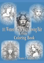 Women's Faces With Flowing Hair Little Coloring Book