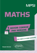 Mathématiques. MPSI