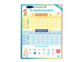 Tableau effaçable - Je deviens propre !