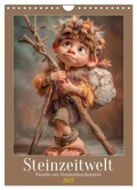 Steinzeitwelt - Parodie mit Steinzeitkarikaturen (Wandkalender 2027 DIN A4 hoch), CALVENDO Monatskalender