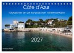 Côte d'Azur Glanzlichter an der französischen Mittelmeerküste (Tischkalender 2027 DIN A5 quer), CALVENDO Monatskalender