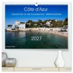 Côte d'Azur Glanzlichter an der französischen Mittelmeerküste (hochwertiger Premium Wandkalender 2027 DIN A2 quer), Kunstdruck in Hochglanz