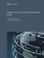 Residence and Citizenship Programs 2026
