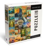 Oil Painting National Park Series - Collage - Explore Our National Parks -1000 Piece Puzzle