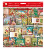 Christmas Bookshelf Advent Calendar (with Stickers)
