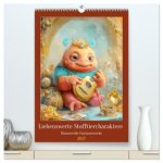 Liebenswerte Stofftiercharaktere - Humorvolle Fantasiewerke (hochwertiger Premium Wandkalender 2027 DIN A2 hoch), Kunstdruck in Hochglanz